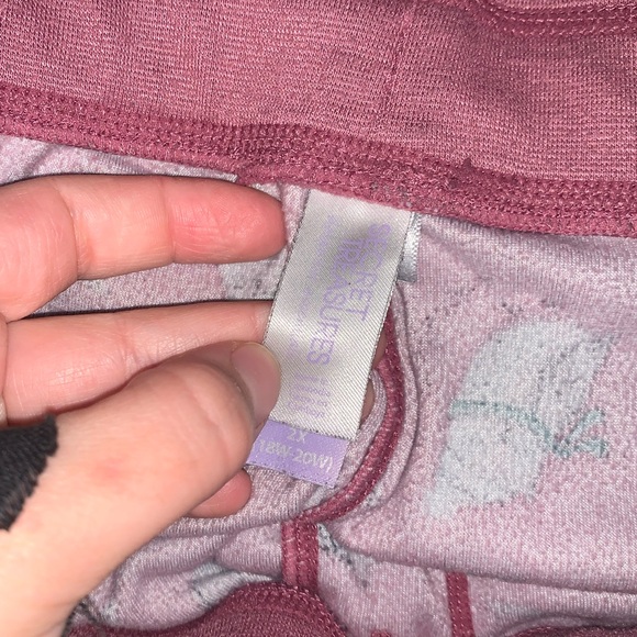 Secret Treasures velvety velour “owl printed” sleep pants size 2X (18-20W) - Picture 3 of 3